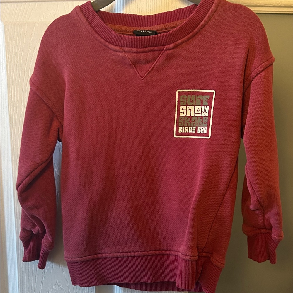 Binky Bro Crew Neck Sweatshirt size 2-3 years